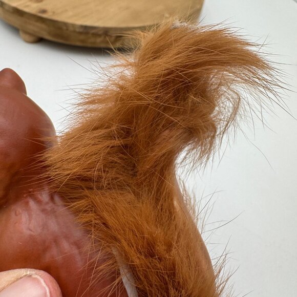 Enesco Ceramic Squirrel with Furry Bushy Tail Kitschy Japan Acorn vintage decor - Picture 7 of 13